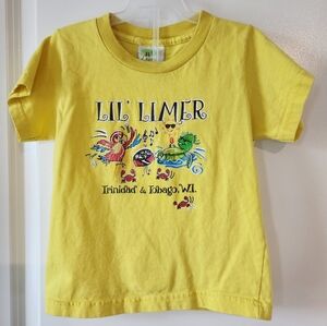 Sz S Yellow BRATS "Lil Limer Trinidad and Tobago" t-shirt